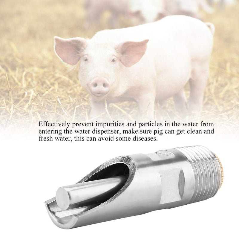 FTVOGUE 5pcs Leak-proof Nipple Drinker Copper Duckbilled Waterer for Pig Sheep - PawsPlanet Australia