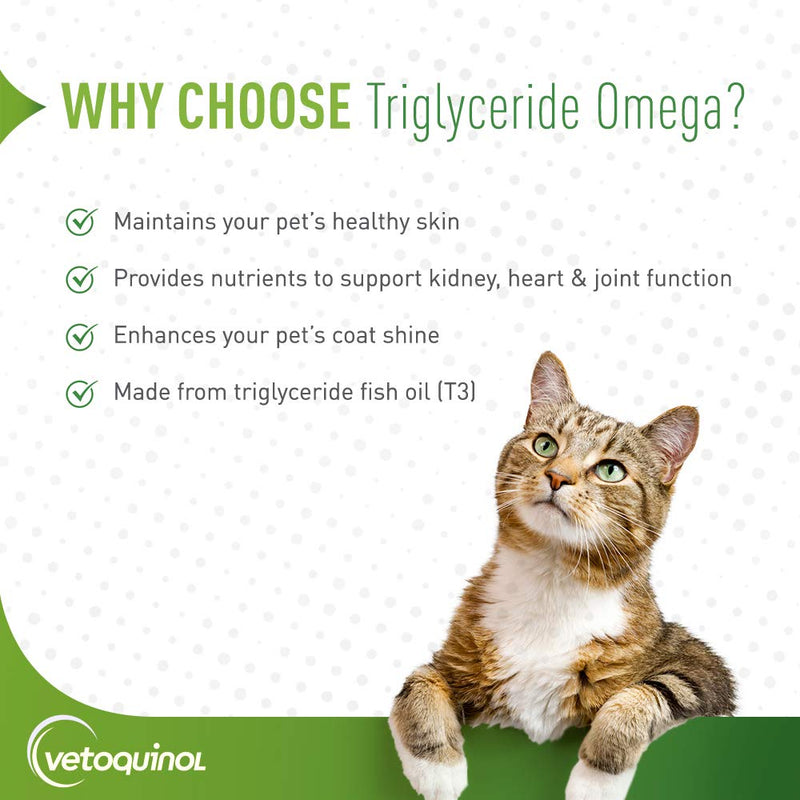 Vetoquinol Triglyceride Omega Dog Supplement Capsules, Large and Giant-Breed: 80+ lbs 60 Capsules - PawsPlanet Australia