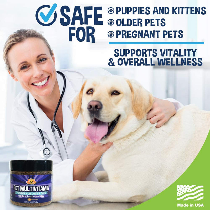 Pet Multivitamin Powder for Dogs and Cats | Minerals Vitamins Antioxidants and Enzymes for Skin Joint Hip Immune Heart and Brain - PawsPlanet Australia
