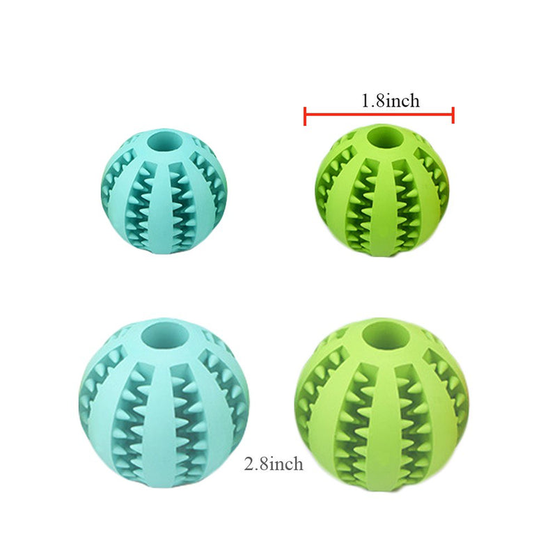 2Pack Dog Teething Toys Ball Nontoxic Durable Dog IQ Puzzle Chew Toys for Puppy Small Large Dog Teeth Cleaning/Chewing/Playing/Treat Dispensing Dog Toys 2 Pcs for Small Dogs - PawsPlanet Australia