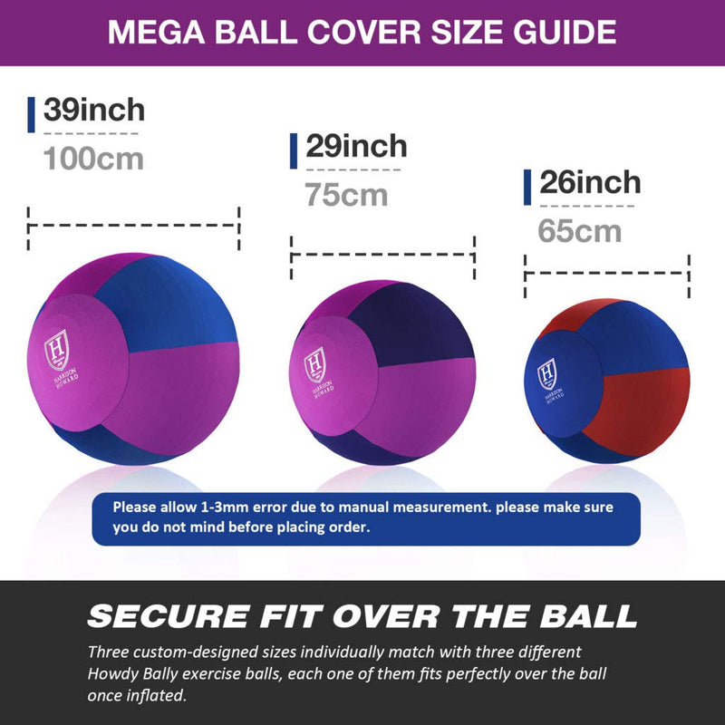 Harrison Howard Howdy Bally Horse Mega Ball Cover for Equine 40-Inch Purple/Blue Fits-(40inch /100cm) ball - PawsPlanet Australia