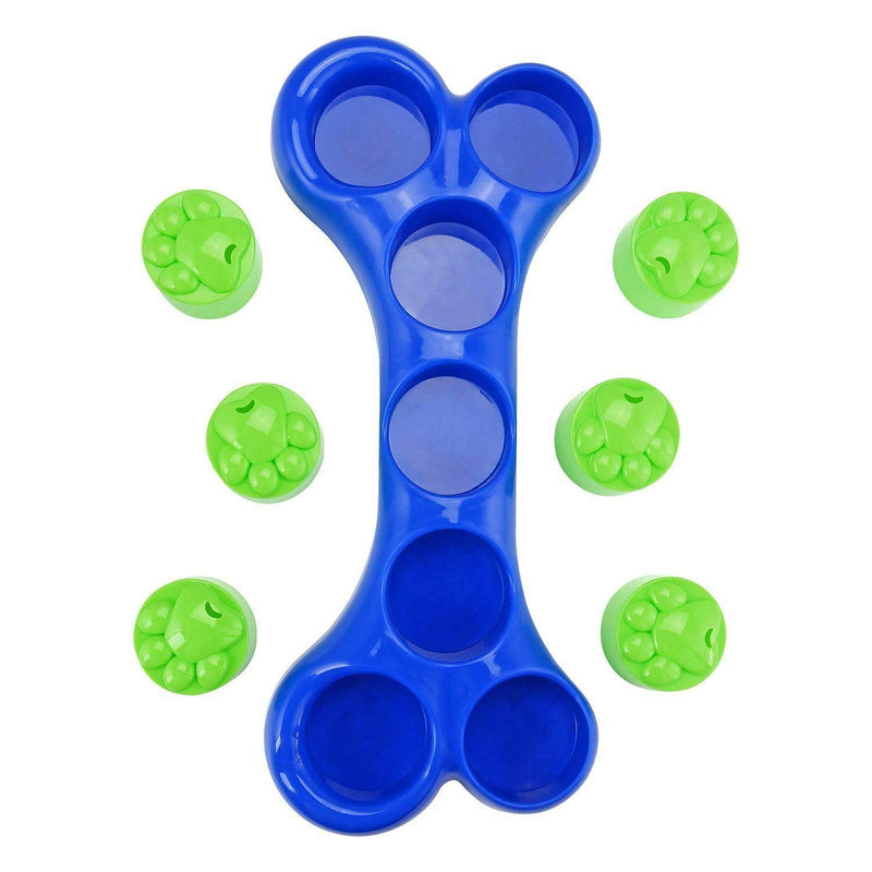 MSM Dog Pet Feeding Bowl Feeder Bowl Bone Shape Treats Game Toy Bone Puzzle Puppy Hide Interactive Food Healthy - PawsPlanet Australia