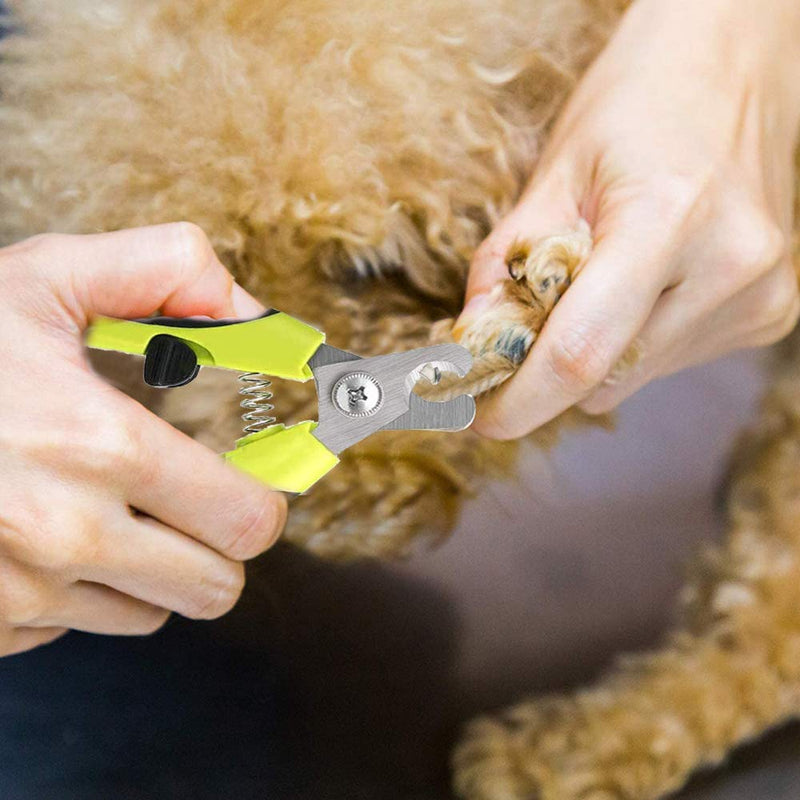 Cosswe Professional Dog Nail Clippers and Trimmers with-Protective Guard to Avoid Over-Cutting Nails Cat Nail Trimmer with Non Slip Handle for Cleaning and Beauty - PawsPlanet Australia