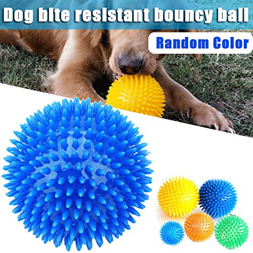 shadiao Dog Toy Sounding Bouncy Ball Dog Molar Cleaning Teeth Bite Resistant Ball Spiky Ball for Dog Pet Supplies Large Random Color - PawsPlanet Australia