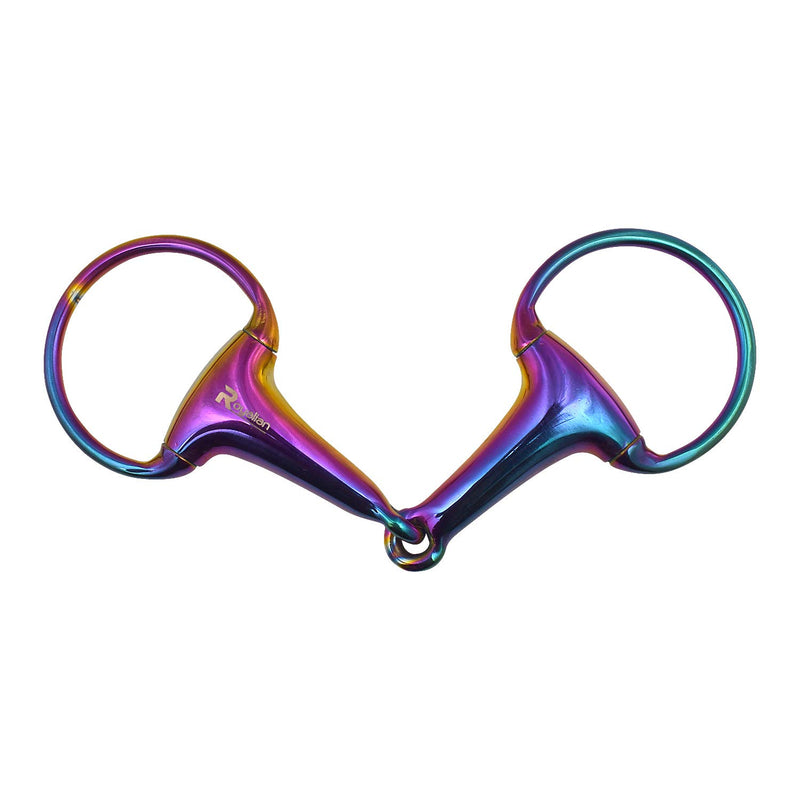 Royalian Equestrian Horse D-Ring Stainless Steel Bit Comfort Loose Strong Snaffle Equine All Purposes Non-Crooked Jointed Mor (5.5'') 5.5'' - PawsPlanet Australia