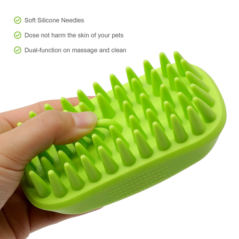 GUBCUB Pet Shampoo Brushes, Pet Mouse Grooming Shower Bath Brush, Soothing Massage Rubber Curry Comb for Long Short Haired Dogs and Cats - PawsPlanet Australia