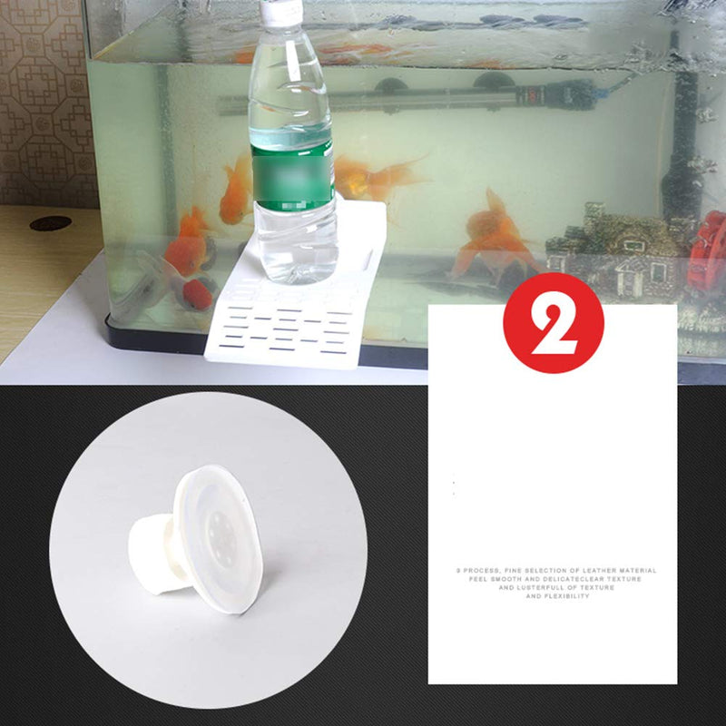 MOVKZACV Turtle Basking Platform, Turtle Tank,Floating Turtle Pier Platform Aquarium Animal Transparent Sink Wharf, Reptile Habitat, Climbing shelf Turtle Tank Dock Floating Decor with Sucker Cap s white - PawsPlanet Australia