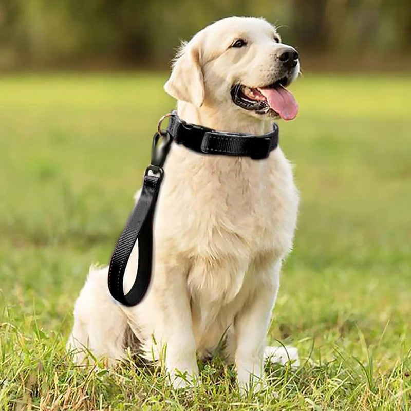 2 x Short Dog Leashes with Padded Handle 30cm Nylon Leash Heavy Duty Training Leashes for Medium or Extra Large Dogs Safety Training Walking Medium and - PawsPlanet Australia