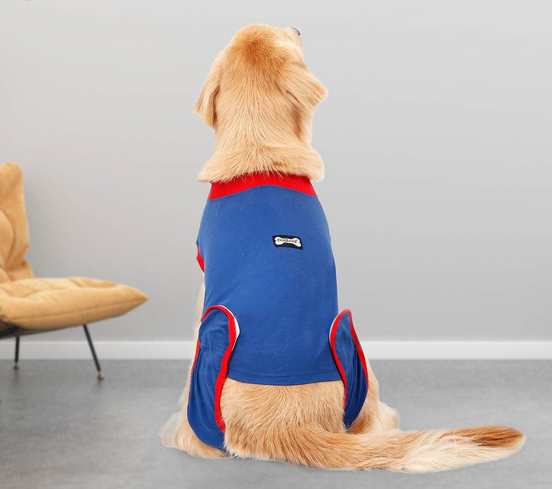 Komate Dog Recovery Suit for Surgery Pet Recovery Surgical Clothes Puppy Wear E-collar Alternative Dog Suit for Medical Surgery Prevent Licking and Biting Pet Recovery Suit (S (length 32-37cm)) S (length 32-37cm) - PawsPlanet Australia