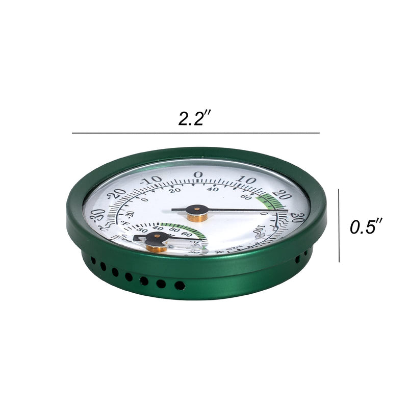 Giangarden Reptile Terrarium Thermometer Hygrometer Dual Gauges Pet Rearing Box Reptile Thermometer and Humidity Gauge - PawsPlanet Australia