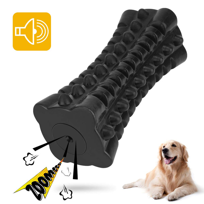 VANFINE Dog Squeaky Toys Almost Indestructible Tough Durable Dog Toys Dog chew Toys for Large Dogs Aggressive chewers Stick Toys Puppy Chew Toys with Non-Toxic Natural Rubber (6.5inch-Cube, Black) Deep black Cube - PawsPlanet Australia