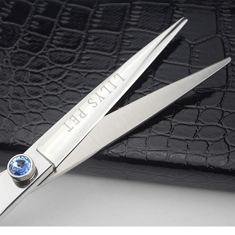 [Australia] - LILYS PET HIGH-END Series 7" 8" 9" 10" Japanese 440C Stainless Steel Professional Pet Grooming Cutting Scissors Beautiful Blue Screw 7" 