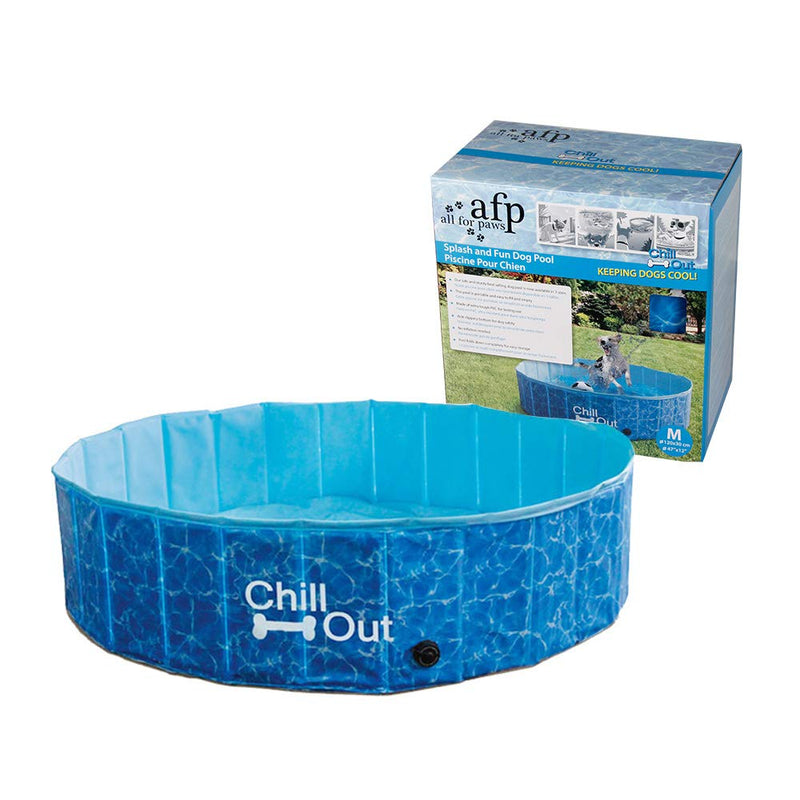 ALL FOR PAWS Chill Out Splash and Fun Dog Pool, Medium, 9.5507 kg - PawsPlanet Australia