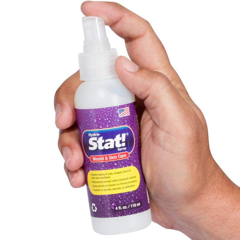 Stat! Spray Dog and Cat Wound Care - Pet First Aid Spray Promotes Fast Healing and Soothing Relief - Topical Animal Treatment for Hot Spots, Cuts, Burns, Itching, and Other Skin Irritations - 4 oz - PawsPlanet Australia