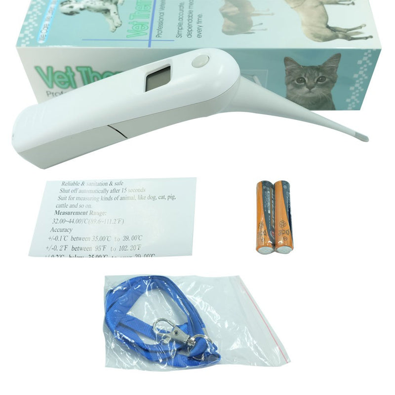 AURYNNS Pet Thermometer Dog Thermometer, Fast Digital Veterinary Thermometer, Pet Thermometer for Dogs, Cats, Horse,Cattle, Pigs,Birds, Sheep.(Battery Included) - PawsPlanet Australia