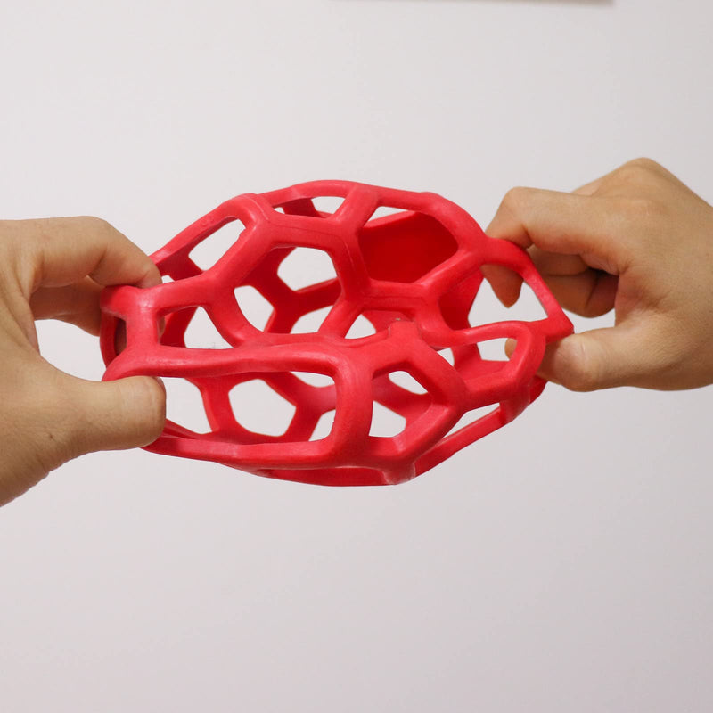 LODCZIOE Turtle Treat Ball Toy Hay Feeder Ball, Feeding Grass Ball for Turtle, Fruit Vegetable Feeder Holder Foraging Toy for Small Animals Pet Red/Excursion, Plain (Getaway Solids) - PawsPlanet Australia