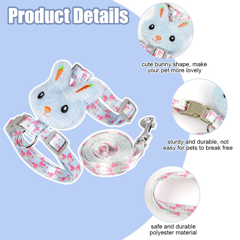 Rabbit cat harness with leash, adjustable rabbit leash, cat leash, rabbit leash, dwarf rabbit with harness for cats, soft harness, rabbit harness, cats and leash for rabbits, small animals - PawsPlanet Australia