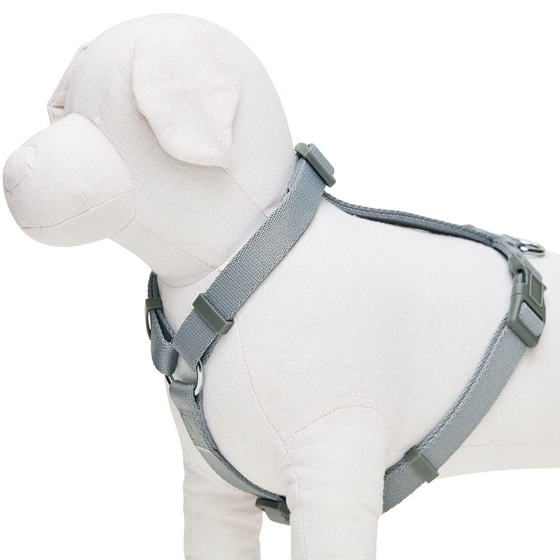 Amazon Brand - Umi Classic Solid Color Everyday Dog Harness, Grey, Small, Adjustable Harnesses for Dogs - PawsPlanet Australia