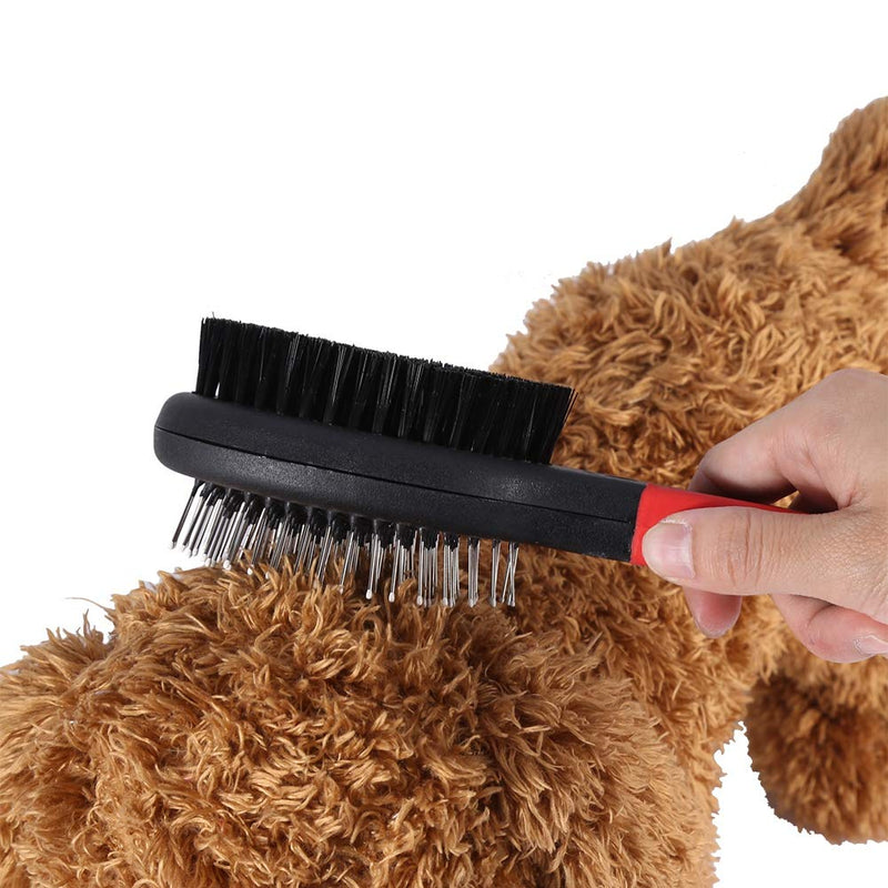 Oumefar Multifunctional Dog Brushes 2 Sided Pet Comb Plastic Handle Dog Hair Shedding Trimmer Grooming Tool for Long Short Hair Dogs Cats - PawsPlanet Australia