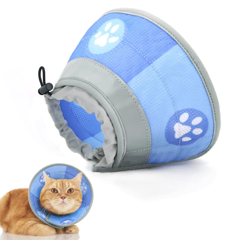 Supet Cat Cone Collar Soft Cat Recovery Collar for Small Large Cats Adjustable Elizabethan Collar for Cats Kittens Green S (neck: 5.5-9") - PawsPlanet Australia