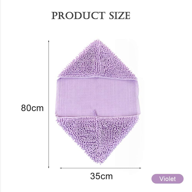 [Australia] - Skingwa Towel for Cleaning, Multifunctional Towel Dog Shower Towel Ultra Absorbent Microfiber Chenille Dog Bath Dry Towel for Grooming,13.8X31.5 inch Violet 