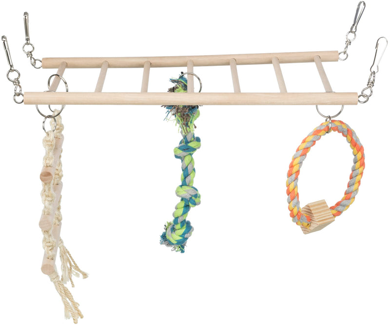 TRIXIE Small Animal Suspension Bridge, Cage Accessories, Pet Toys for Rats, Ferrets, Natural, 13.7x5.9 Inch (Pack of 1) (6905) - PawsPlanet Australia