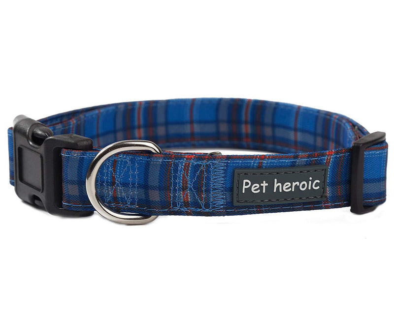 Pet Heroic Pet Dog Cat Collar with Grid Bow tie, Adjustable Plaid Pet Dogs Cats Comfortable Durable Bowtie Collars for Small Medium Large Dogs Cats in 3 Styles S - PawsPlanet Australia