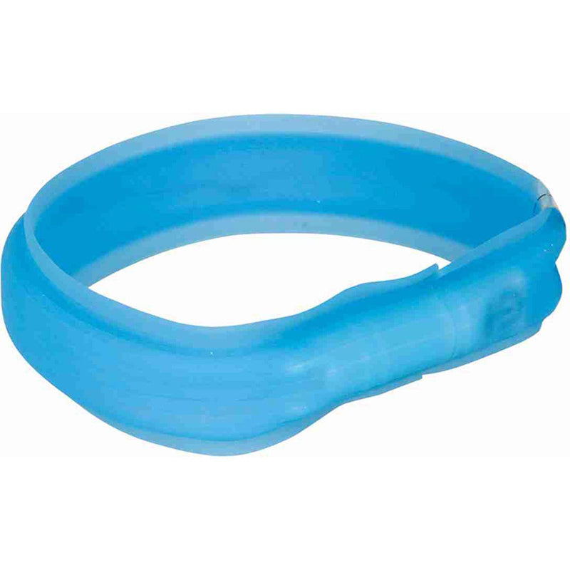 Safer Life Flash light band USB, XS-S: 35 cm/30 mm, blue - PawsPlanet Australia