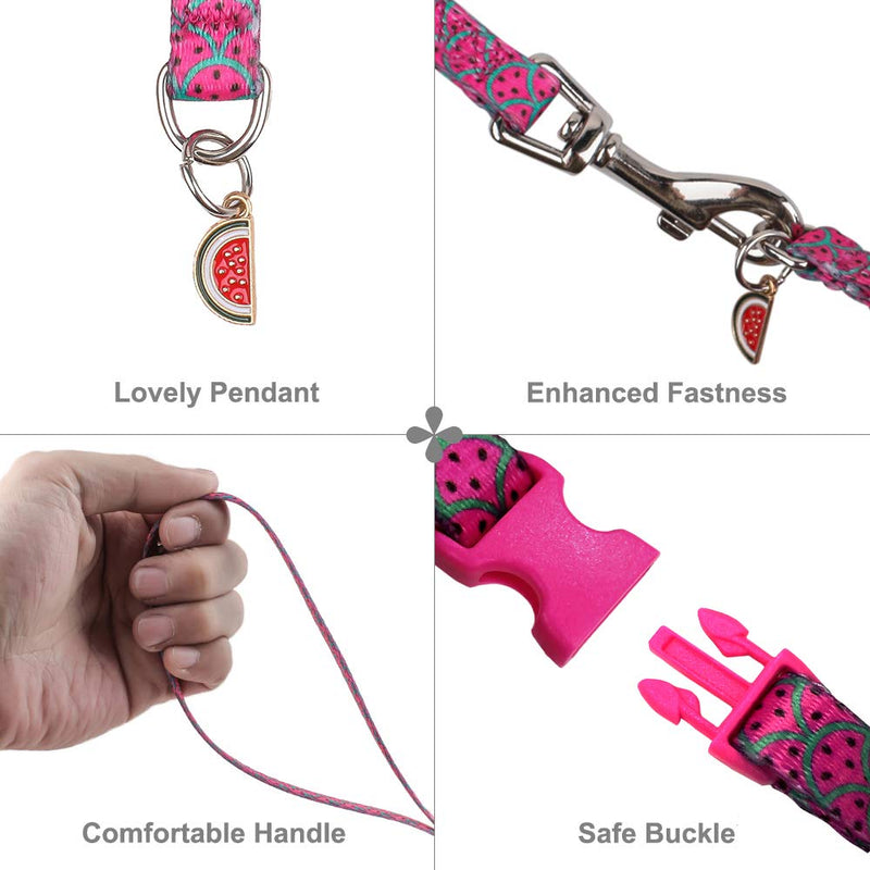 [Australia] - PUPTECK Escape Proof 8 Style Cat Harness with Leash Set - Walking Adjustable Soft and Light Weight for Kittens, Puppies Pink 