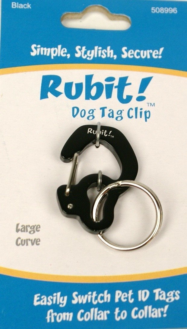 [Australia] - Rubit The Easy Dog Tag Curve Shape Switch Clip. Large Purple 