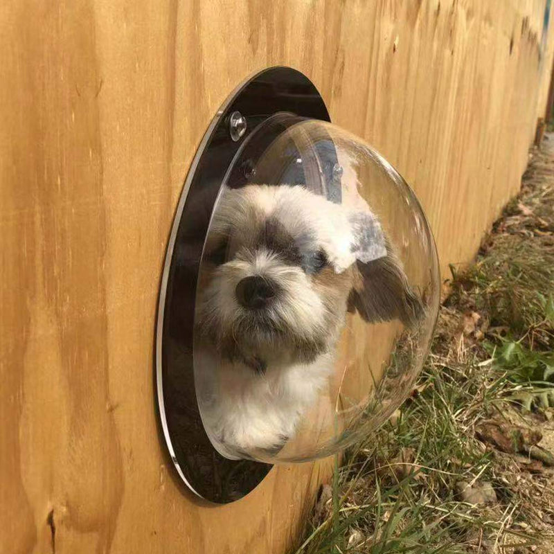 [Australia] - BobbyPet Dog Fence Window - Clear View Dome Pet Peek Window - XL Size for Dog/cat/Horse,Even Children 