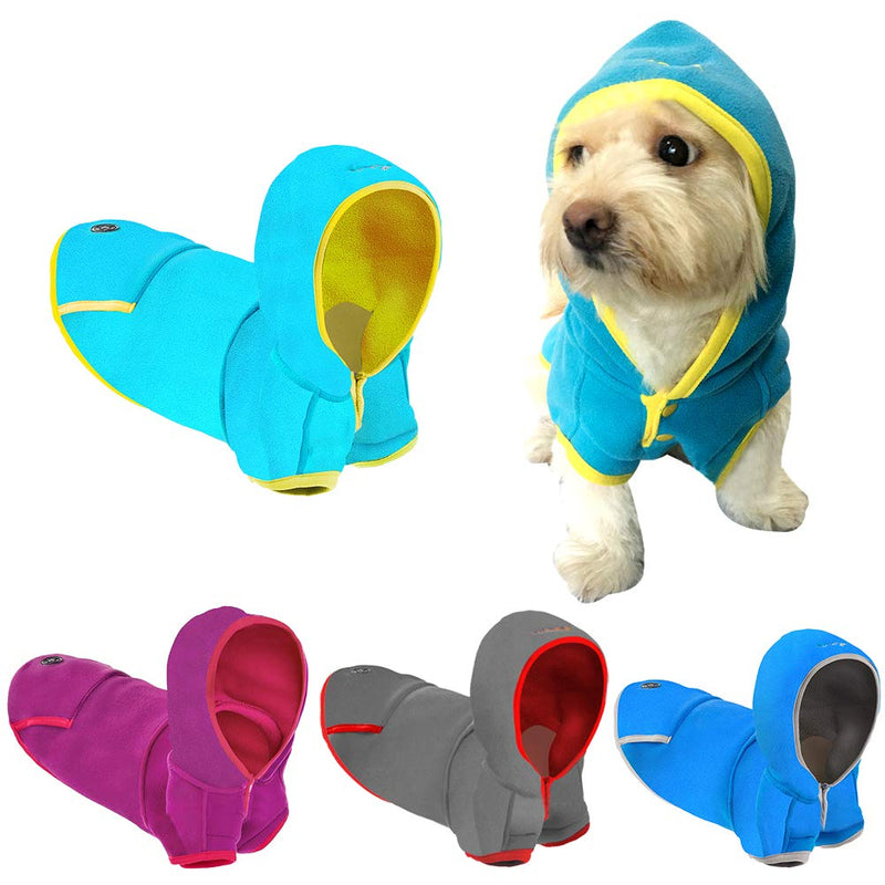 Xpccj Puppy Dog Cat Clothes Hoodie Pet Warm Sweater Shirt Puppy Autumn Winter Coat Doggy Fashion Jumpsuit Apparel Washable Pet Supplies XL Rose Red - PawsPlanet Australia