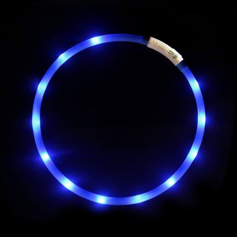 NEO+ UK SELLER ! Improved Dog Visibility & Safety USB Rechargeable LED Dog Safety Collar. Ultra-Bright LED's. Connects to Devices. Dog will be more Visible & Safe. One size fits all (cut to size) - PawsPlanet Australia