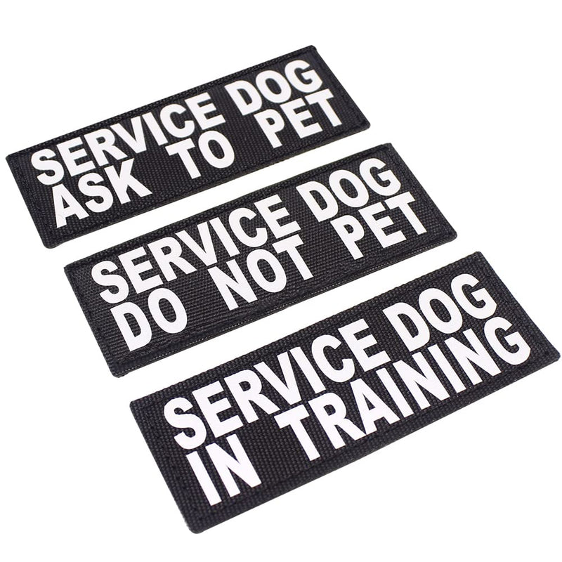 DO NOT PET Vest Patches Removable Service Dog Patch with Reflective Printed Letters for Support Dog Vest Harness Collar or Leash (Adopt ME) ADOPT ME - PawsPlanet Australia