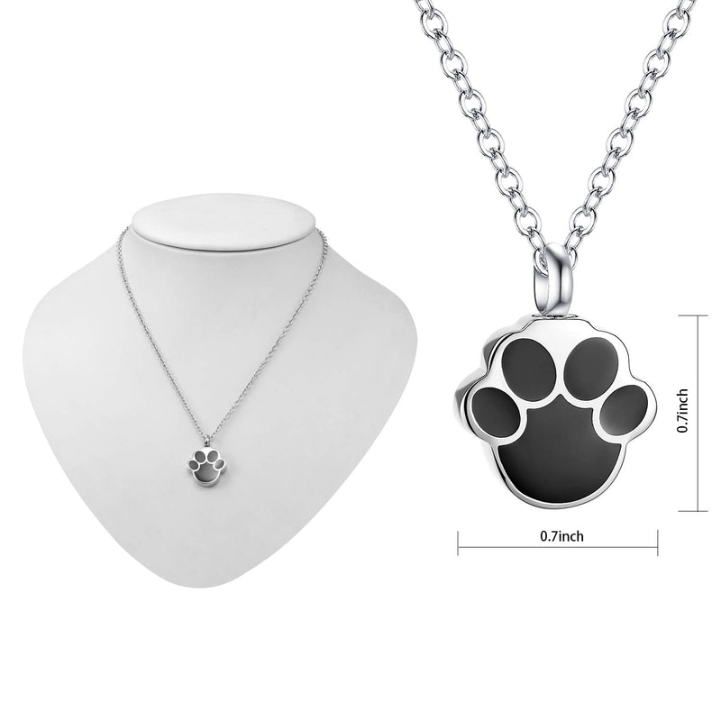 [Australia] - BABY PANDA 3-in-1 Cremation Jewelry Urn Necklace and Urn Keychain for Ashes for Pets Stainless steel Memorial Ash Jewelry Keepsake Pendant Urn for Pets Cats Dogs Ashes with Filling Kit 