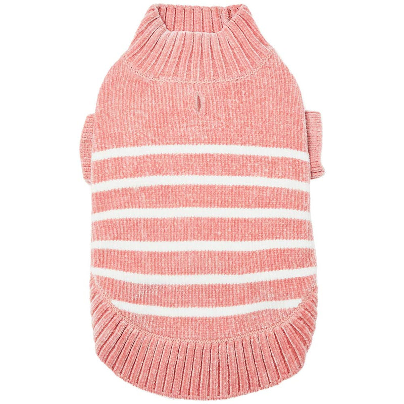 [Australia] - Blueberry Pet 2020 New 10+ Patterns Soft & Warm Dog Coats - Windbreaker Jacket, Chenille Sweater and Dog Scarf 10" Dusty Rose 