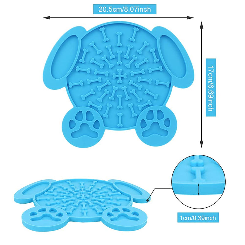 Maotrade Licky Mats for Dogs 8 Inch Large Puppy Dog Lick Mats with Suction Dog Treat Slow Feeding Mat for Pet Doggy Peanut Butter Grooming Shower Training Cat Treats - PawsPlanet Australia