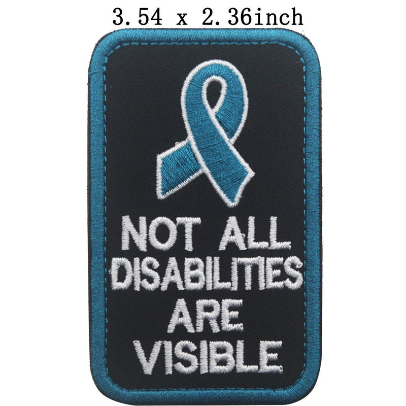 [Australia] - ODSP Service Dog Do Not Separate Dog from Handler, Not All Disabilities are Visible, Working Do Not Touch Emblem Embroidered Fastener Hook and Loop Backing Patches for Vests/Harnesses 