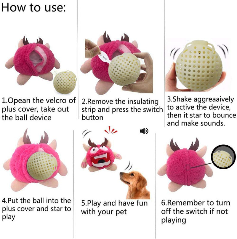 NEILDEN Interactive Dog Toys, Giggle Plush Dog Toy, Crazy Shake Bounce Boredom Toys for Small to Medium Dogs to Exercise Entertain Boredom Training [1-Year Warranty for Manufacturer Defects] - PawsPlanet Australia