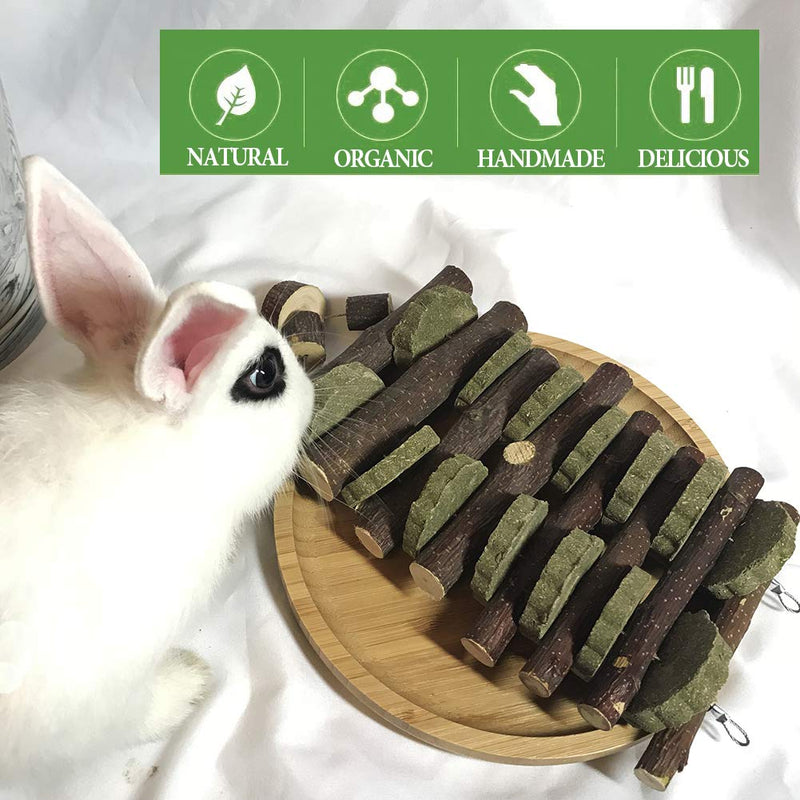[Australia] - kathson Rabbit Chew Toys Chinchilla Treats Bunny Chews for Teeth Grinding, Sticks for Rodent Pets Rats Guinea Pigs Hamsters Dwarf Rabbits Squirrels and Gerbils 
