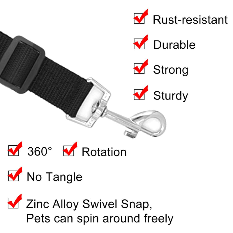 BLMHTWO Dog Seat Belt,3 Piece Adjustable Dog Car Harness Safety Dog Seatbelt Durable Nylon Retractable Pet Seat Belt Dog Accessories Leash Leads Car Vehicle Seatbelt for Dogs Cats and Pets - PawsPlanet Australia