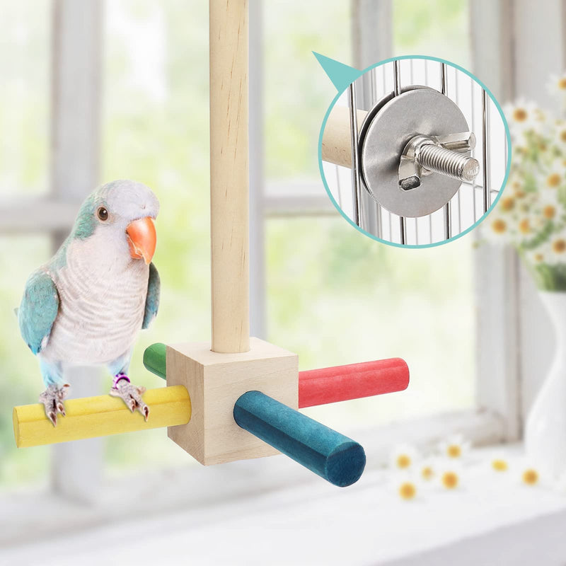 PETNANNY 5pcs Bird Parrot Toys, Swing Hanging Standing Chewing Toy Climbing Ladder Bird Cage Toys Suitable for Small Parakeets, Conure, Cockatiel, Finches, Budgie, Love Birds - PawsPlanet Australia
