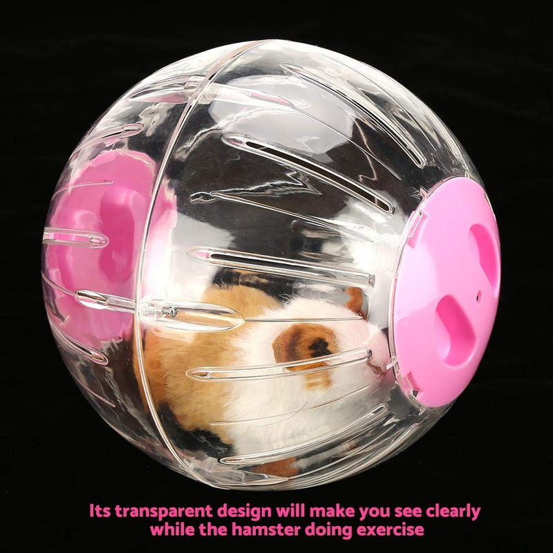 HEEPDD Hamster Ball, Plastic Hamster Exercise Running Ball Small Animal Jogging Ball Toy for Gerbils Dwarf Hamsters Syrian Hamsters 18.5cm/7.3in(Large Pink) - PawsPlanet Australia