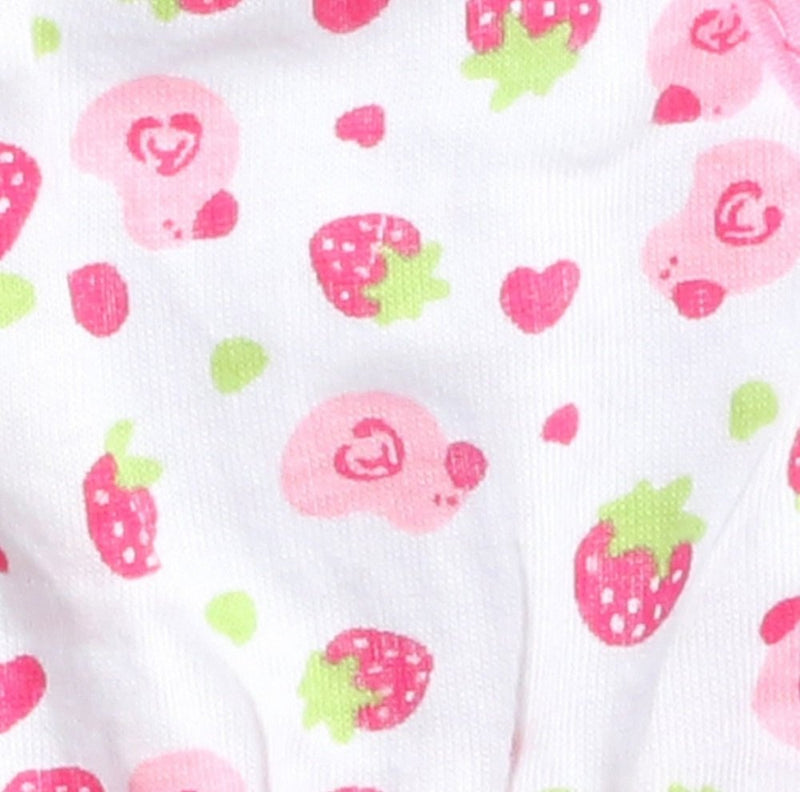 [Australia] - Stock Show Pet Dog Cute Pink Dresses with Strawberry Printing and 3-Tier Ruffle Pleated Skirts Puppy Soft Cotton Summer Dress for Small Dogs Doggie Pup Large Pink Strawberry 