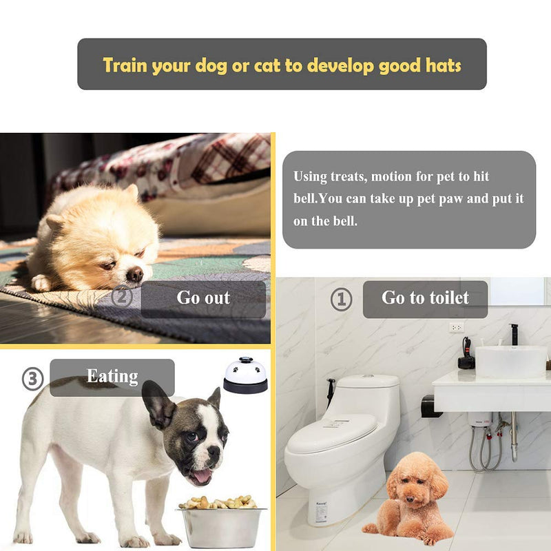 Orangelight Pet Training Bells,2 Pack Metal Bell Dog Training Potty Training and Communication Device Dog Interactive Toys - PawsPlanet Australia