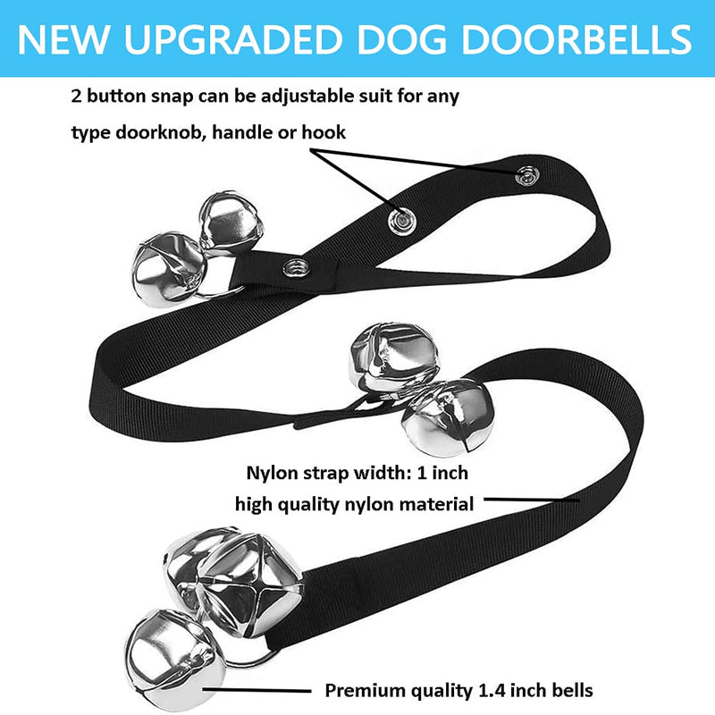 CATOOP Dog Doorbells Premium Potty Training Big Dog Bell Adjustable Dog Doorbell for Potty Training Your Puppy Easily - Premium Quality - 7 Extra Large Loud Dog Bells BLUE - PawsPlanet Australia