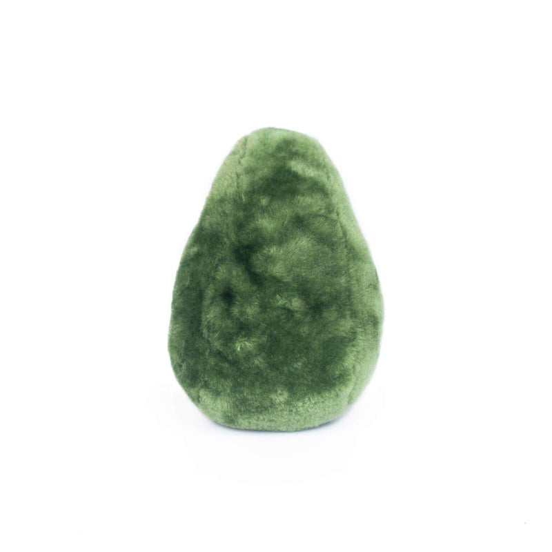 [Australia] - ZippyPaws Nomnomz Avocado Dog Toy - Soft Plush Squeaker Toy for Small, Medium, Large Dogs 