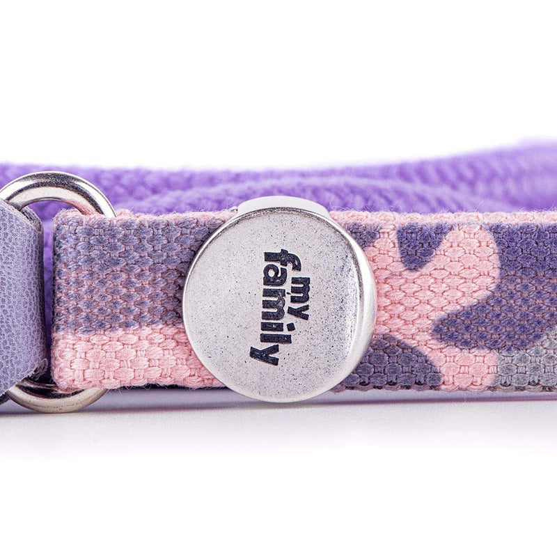 My Family leashes in Synthetic material Made in Italy West Point collection 2,2/180 cm Pink - PawsPlanet Australia