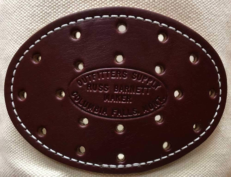 [Australia] - Outfitters Supply Classic Canvas & Leather Horse Or Mule Feedbag, Handmade in Montana USA Leather and Hardware, Adjustable Strap, Solid Molded Leather Bottom with Side Ventilation 