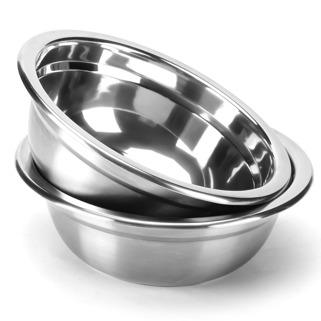 2 Pack 6 Cups 8" Stainless Steel Dog Bowls 50oz Thickened Durable Replacement Dog Food Bowls for Food and Water, Fit for COMESOON Dog Bowl Stand DB-B01/DB-B03 Replacement Bowls x2 - PawsPlanet Australia